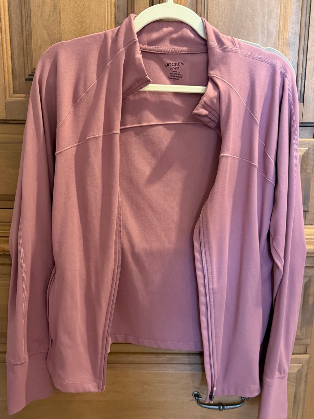 Jockey Women's Mauve Zip-Front Utility Jacket